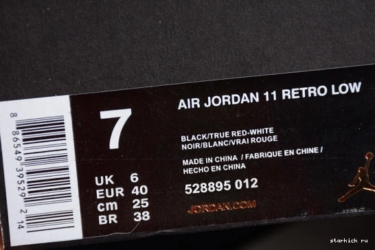 11 528895-012 Retro  528895-012 Low Bred Jordan 1008